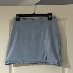 Light Blue Denim Skirt